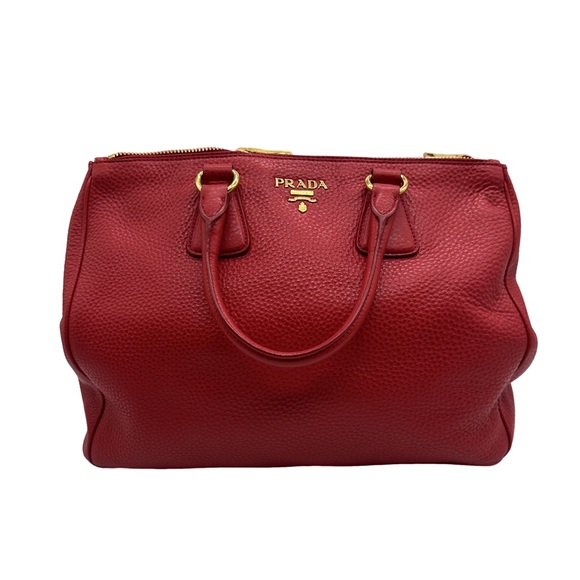 Prada Handbags - Prada Red Leather Women's Bag